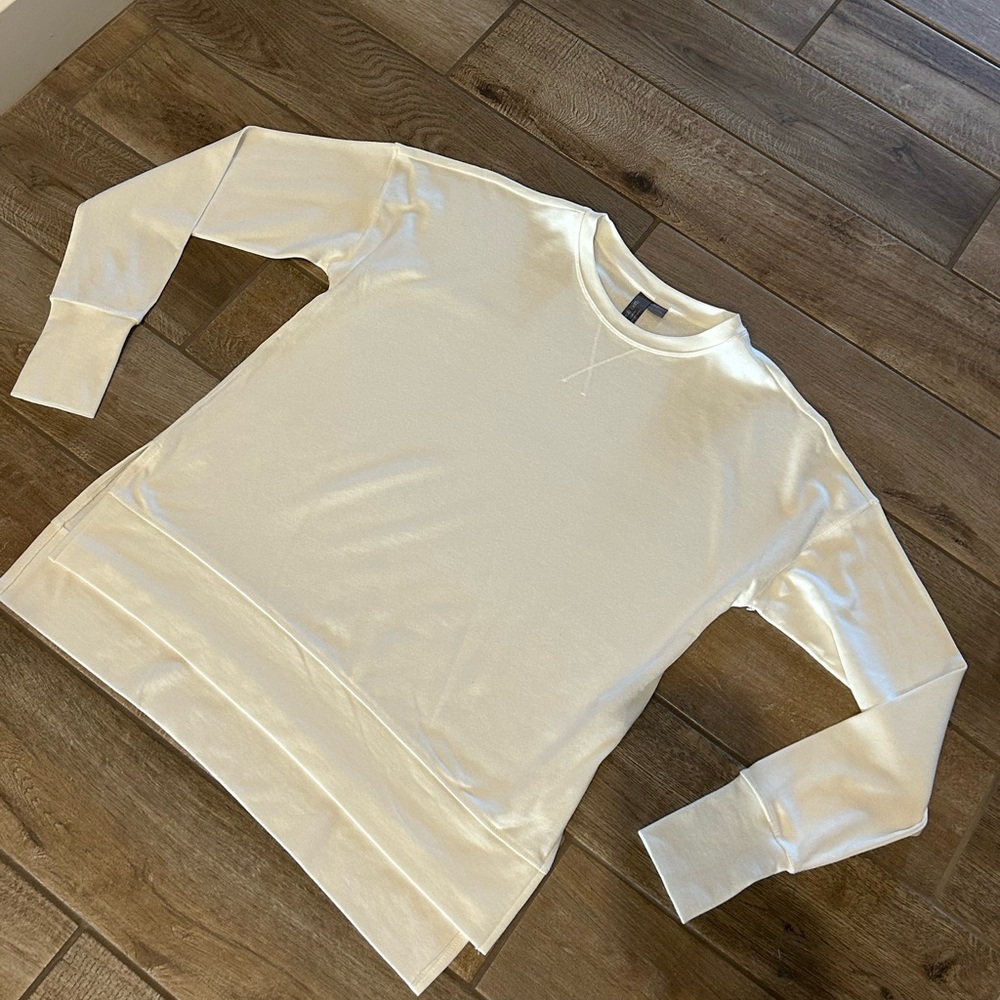 Sweaty Betty After Class Organic Cotton Blend Longline Sweatshirt Yoga Pilates S